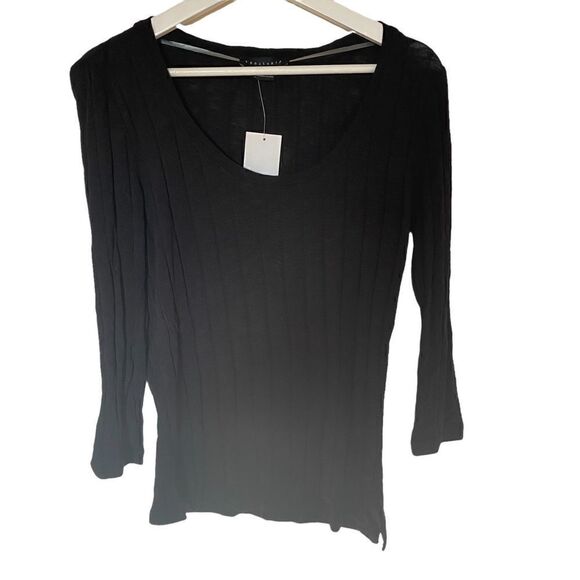Sanctuary NEW black ripped long sleeve Large crew neck - Picture 1 of 5